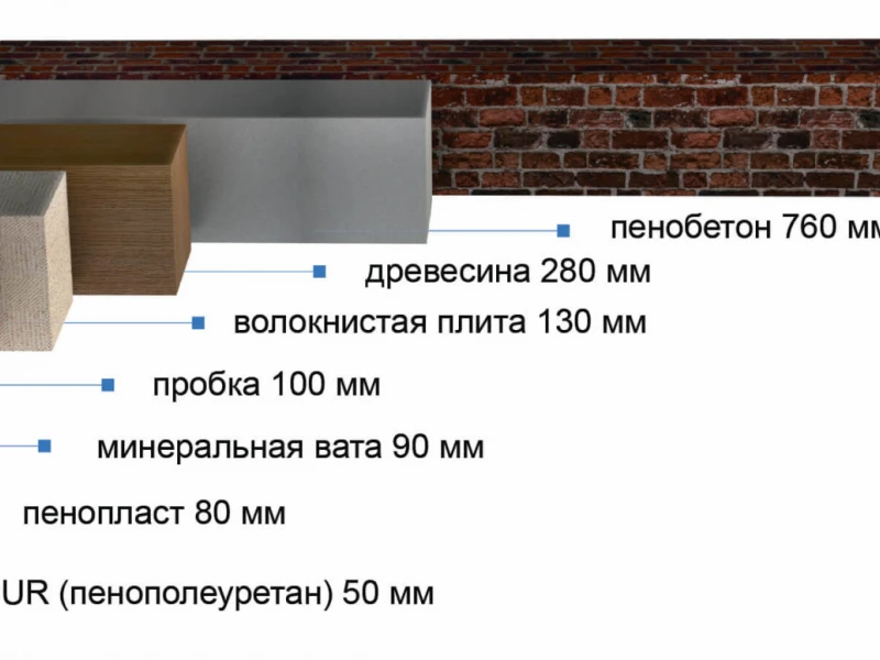 Сравнение теплоизоляционных свойств СИП панелей с традиционными материалами